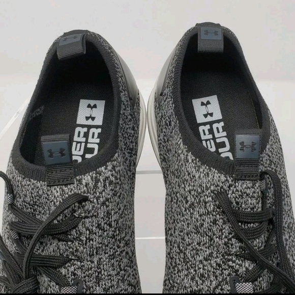 Under Armour Mens Charged Covert Knit Sneaker Size 11.5 Black/Grey 3019955-001 - Picture 10 of 11